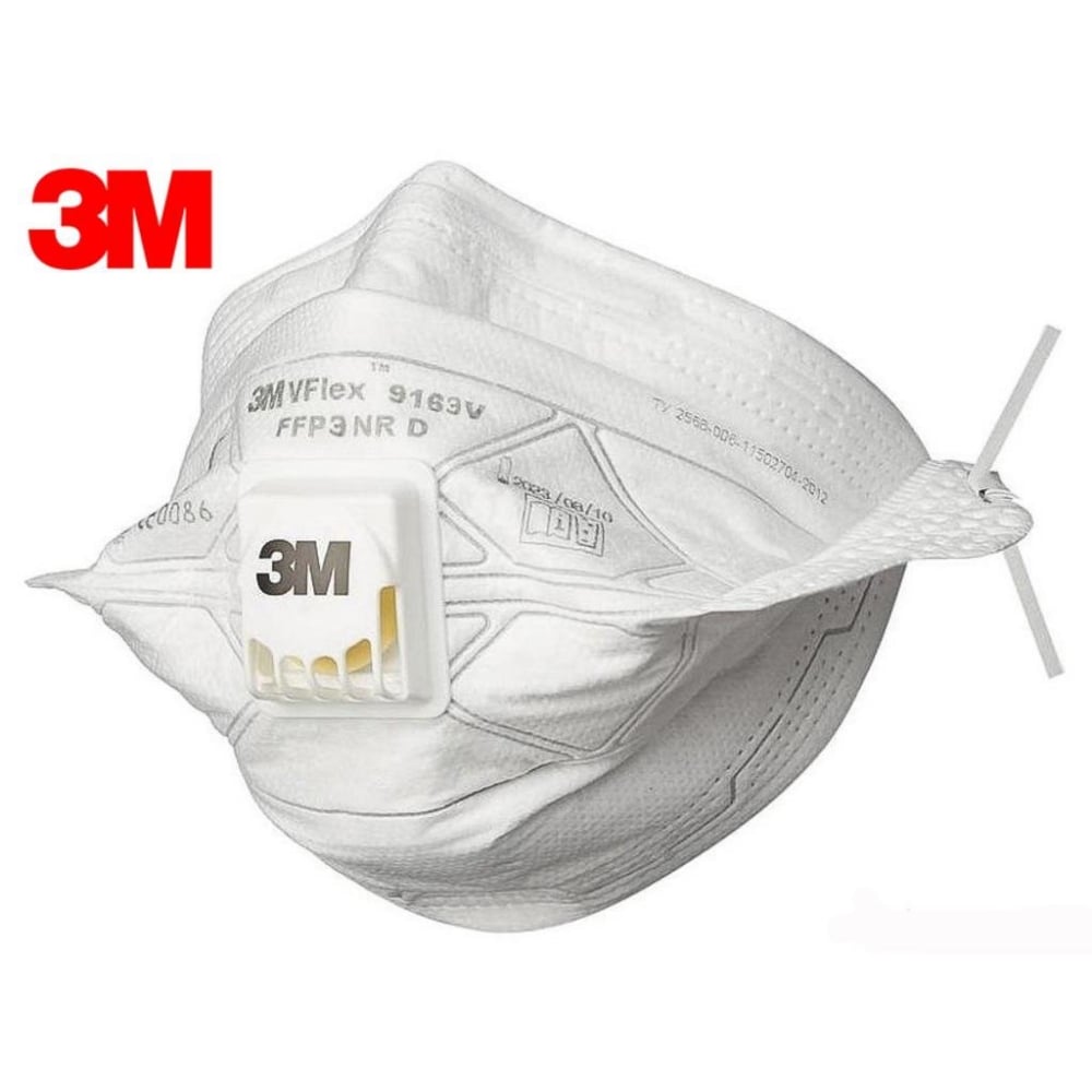 3M 9163E VFLEX PARTİKÜL TOZ MASKESİ FFP3 VENTİLLİ