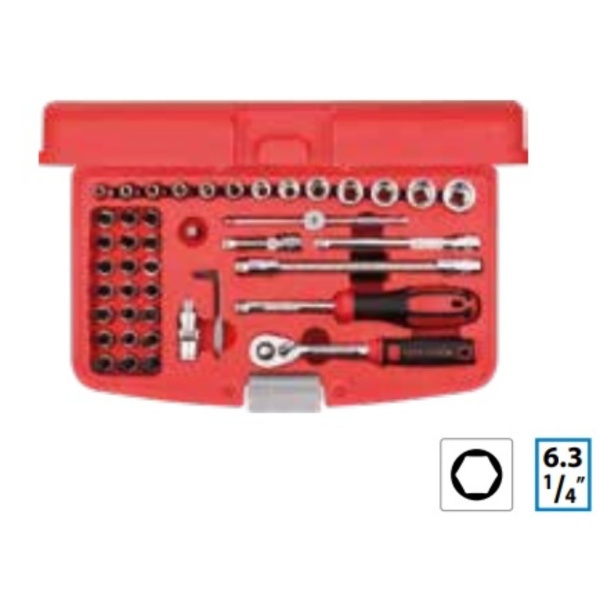 CETA FORM C00-46PH2 46 PARÇA 1/4" 6 KÖŞE LOKMA TAKIMI