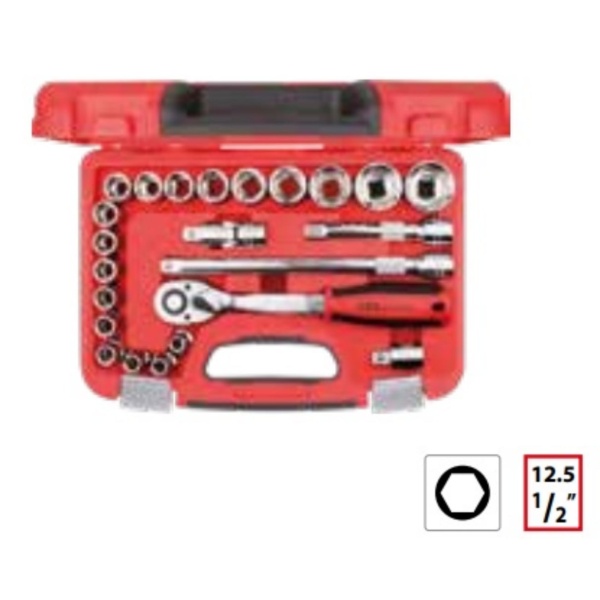 CETA FORM C20-23PH4 23 PARÇA 1/2" 6 KÖŞE LOKMA TAKIMI ÇANTALI