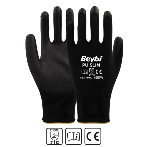 BEYBİ PU SLIM POLİÜRETAN KAPLI POLYESTER ÖRME ELDİVEN